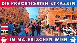 Prächtiges Wien Österreich: Berühmte Wiener Einkaufsstraßen 2024 - 4K Spaziergang