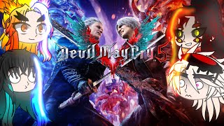 Demon slayer & demons реагируют на Dmc5