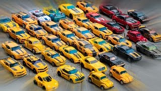 Transformers Yellow Red Black Colors Bumblebee Cliffjumper Stinger Police 40 Vehicles Robot Car Toys