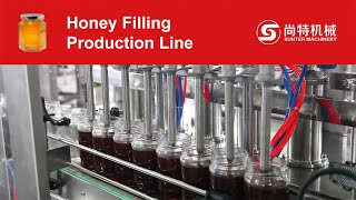 Honey Filling Production Line, Automatic Honey Bottle Filling Capping Machine - Sunter Machinery