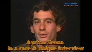 AYRTON SENNA RARE & UNIQUE INTERVIEW