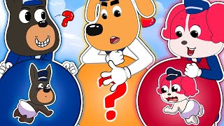 Cute Baby Pregnancy Challenge - Labrador Pregnancy Story - Sheriff  Labrador Police Cartoon