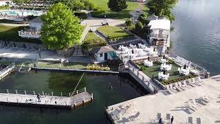 Drone Fly by the Sagamore Resort at Lake George, NY