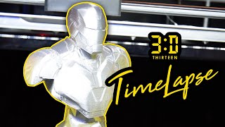 3D Printer Timelapse - Marvel's Iron Man 4K (Qidi Tech X-Max)