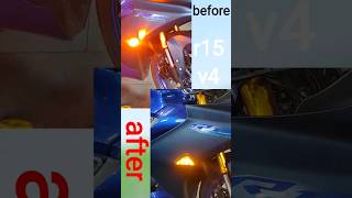 Yamaha R15 v4 indicator modification #royalrafi01 #yamaha #trending #shorts