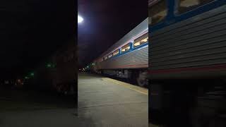 Amtrak's Downeaster Pulling into Exeter