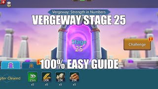 Lords mobile Vergeway Stage 25|Vergeway Strength In Numbers Stage 25 Easiest Guide