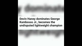 Devin Haney is the new undisputed lightweight champion. #boxing #fight #australia #subscribe #news