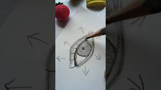 Easiest Eyelashes Drawing Tutorial😶‍🌫👁👀#art #shorts