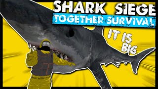 That's A Big Shark ! | SHARK SIEGE - TOGETHER SURVIVAL