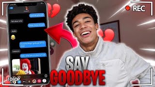 CHRIS BROWN "SAY GOODBYE" LYRIC PRANK ON GIRLFRIEND (gone wrong😥)