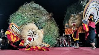 Hebat Banget Lurr..!! Atraksi GULUNG TERGANAS 5 Pembarong Reog Ponorogo GEGERKAN Mojopitu Slahung