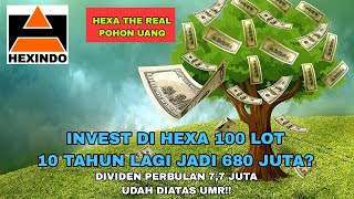 Dividen Reinvestment Plan pada saham HEXA, Mulai Sekarang 10 Tahun lagi Sudah Bebas Financial?