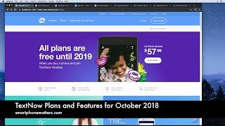 TextNow Plans and Features for October 2018