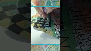 Watercolor Zentangle Art #shorts #zentangle #tutorial