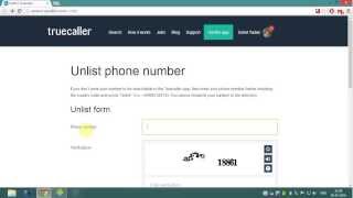 How to unlist/remove your mobile number from true caller database  [HD + Narration]