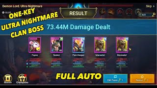 ULTRA NIGHTMARE CLAN BOSS - AUTO - (one key w/Bat-Eater style composition) RAID Shadow Legends