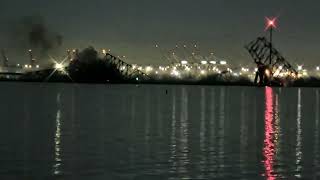 Moment bridge collapses in Baltimore after cargo ship collision