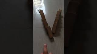 Most Satisfying Jenga Alphabets Falling Down