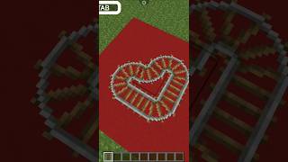 Minecraft Rail Heart Hack Pls 👍 Like and subscribe for more content