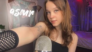 ♡ASMR быстрые триггеры♡  скретчинг по одежде, телу* обзор сумки