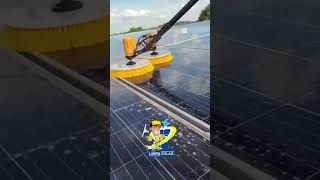 Limpeza Solar | Escova rotativa dupla em ação !