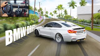 BMW M4 drifting through traffic - assetto corsa - Gameplay (POV)