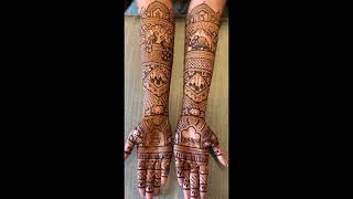 Latest Front Hand Bridal Mehendi Designs #mehendidesign #youtubeshorts