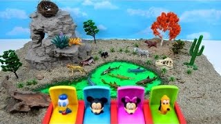 Learn Sea Animals Shark Wild Zoo Names Toy Kids Children Toddler Video Toys Mickey Pop-Up Slime Fun