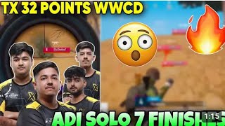 TX 32 POINT WWCD Aditya Solo 7 FINISHING 🔥 TEAM XSPARK