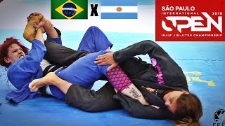 Jiu-Jitsu - FINAL - Brasil x Argentina - SÃO PAULO OPEN - Claudia do Val x Natali Amaru  - ADULTO.