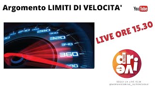 QUIZ PATENTE LIVE Argomento Limiti massimi di velocità