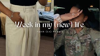 Lt Diary Ep2// Air Force Officer | A Week in My Life | settling in, living alone, long distance,