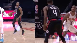 Chris Paul  leaves Rondo open for a three shot and  brag!