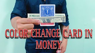 COLOR CHANGE CARD IN MONEY MAGIC TUTORIAL Gimmick