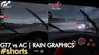 Gran Turismo 7 vs Assetto Corsa Rain Graphics 2022 #Shorts