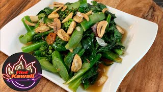 Stir Fry Gailan (Chinese Broccoli) | Stir Fry Recipe | Hot Kawali