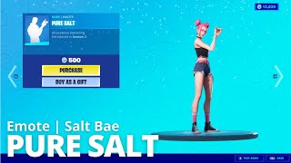 Fortnite EMOTE Pinky PURE SALT vs Salt Bae Parody (Emotes | Surf Witch)