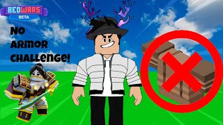 No armor challenge in Roblox Bedwars solos using Yuzi kit