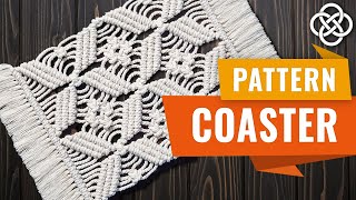 Macrame coaster pattern | Boho Room Decor | Easy Macrame Tutorial for Beginners