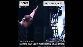 4 Years ago today hardwell and kaaze released We are Legends #hardwell #kaaze #bestedmdrops #shorts