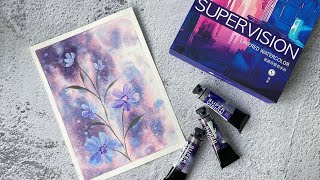 Supervision Watercolors | Relaxing Swatch and Demo