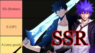 Quick SSR Tier List - Solo Leveling Arise