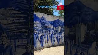 Chefchaouen Masterpiece mural #travel #shorts #moroccotourism #exploremorocco