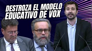 "JAVIER SÁNCHEZ SERNA DESTROZA EL MODELO EDUCATIVO DEL PROFESOR DE VOX"