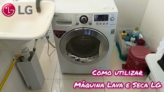 Como utilizar Máquina Lava e Seca LG 8,5 KG WD-1485AD