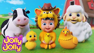 The Animals On The Farm, Three Little Kittens + More | Jolly Jolly Nursery Rhymes & Kids Songs