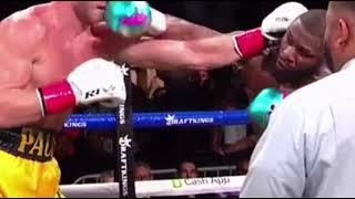 Floyd Mayweather punches Logan Paul