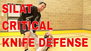 WHAT are KEY POINTS in KNIFE DEFENSE BASIC ADVANCED SILAT