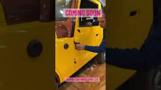 Yellow Wrapping On Mahindra Thar 2020 By Sikand car world Pvt. Ltd.